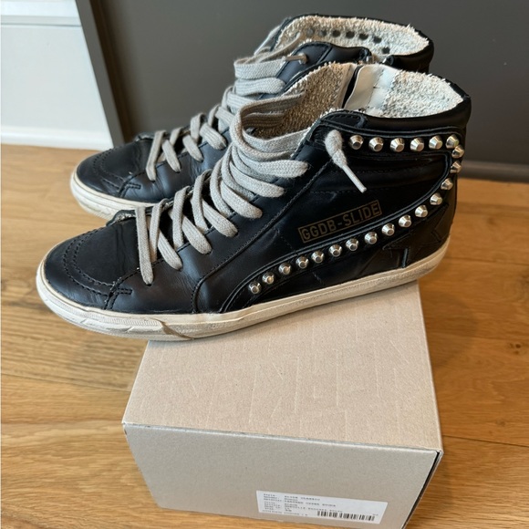 EUC • Golden Goose • Women’s Slide Black Leather With Studs • 8 - Picture 8 of 13